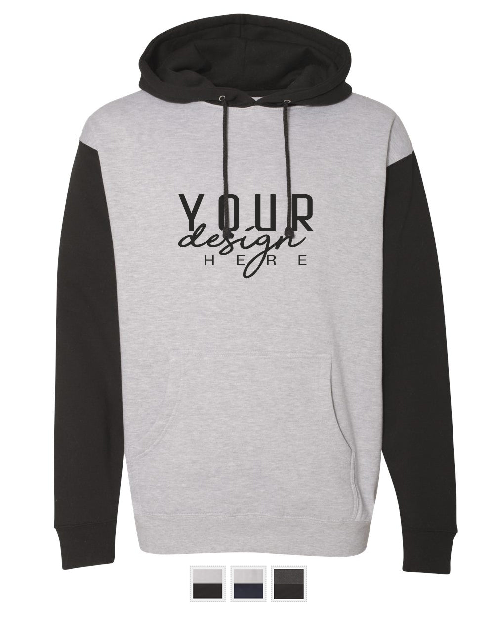 Custom Unisex Heavyweight Hooded Sweatshirt Two Colors